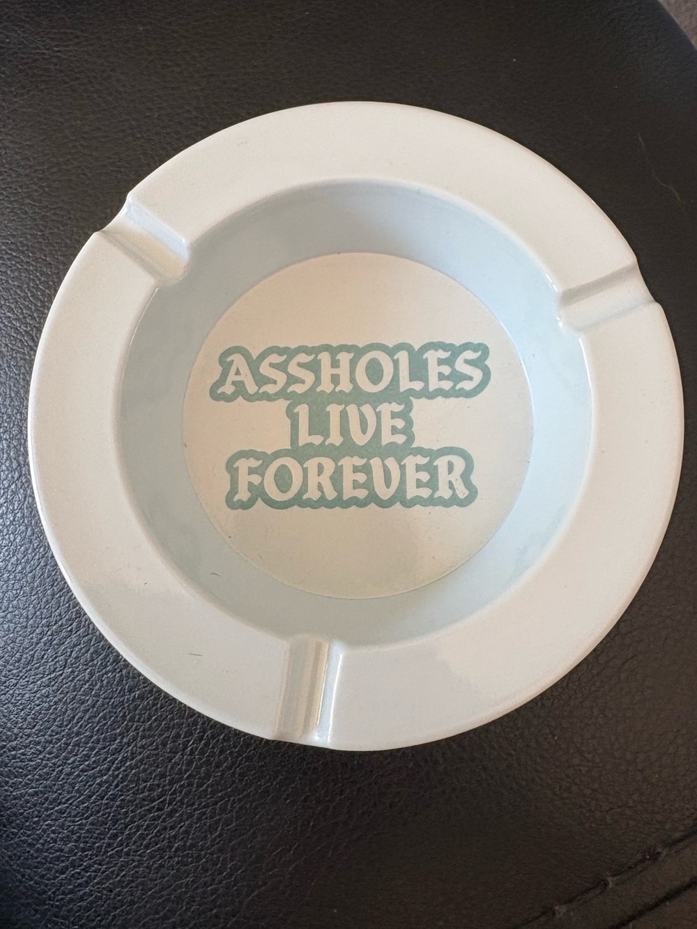 NEW Assholes Live Forever Plastic Ashtray
